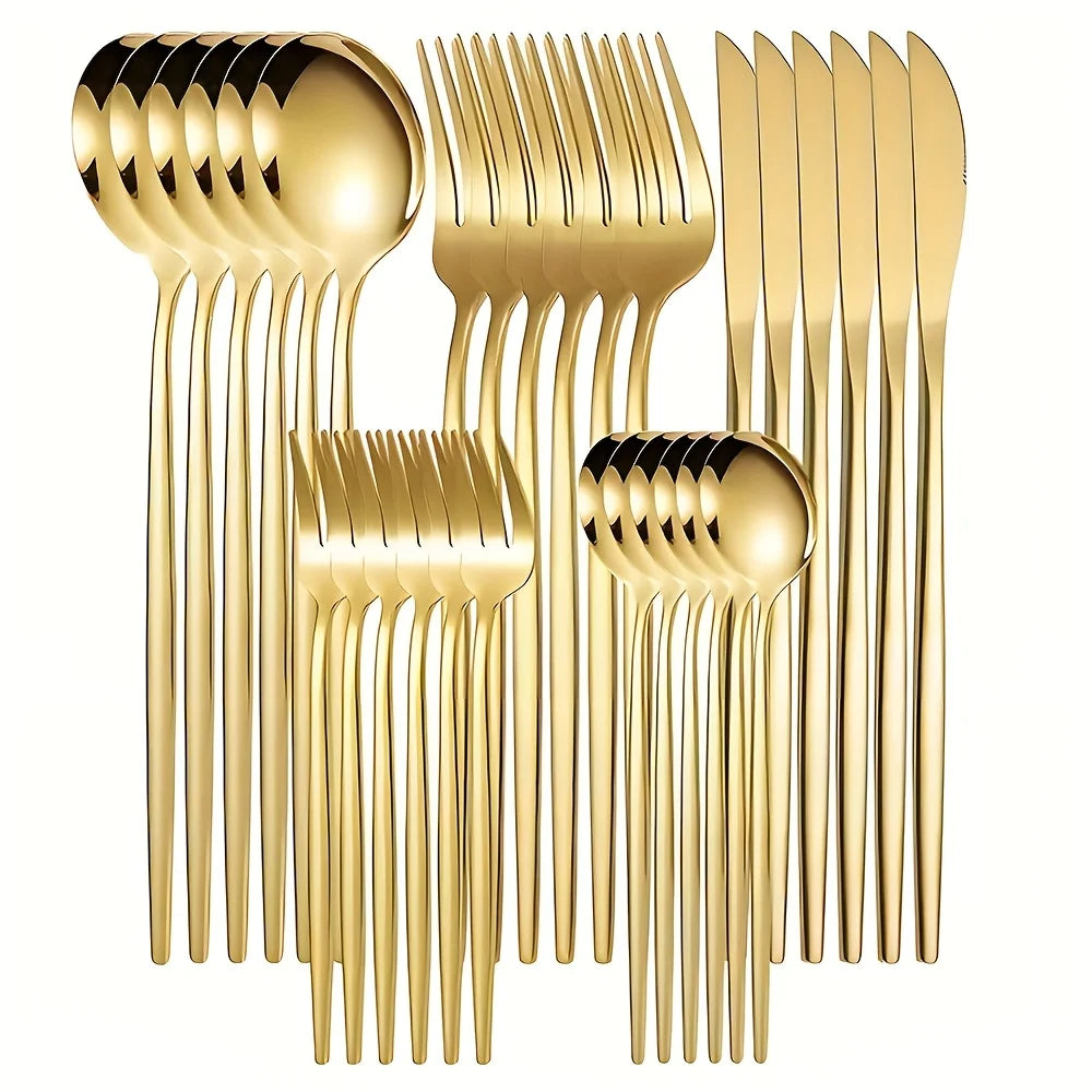 Golden Silver Cutlery