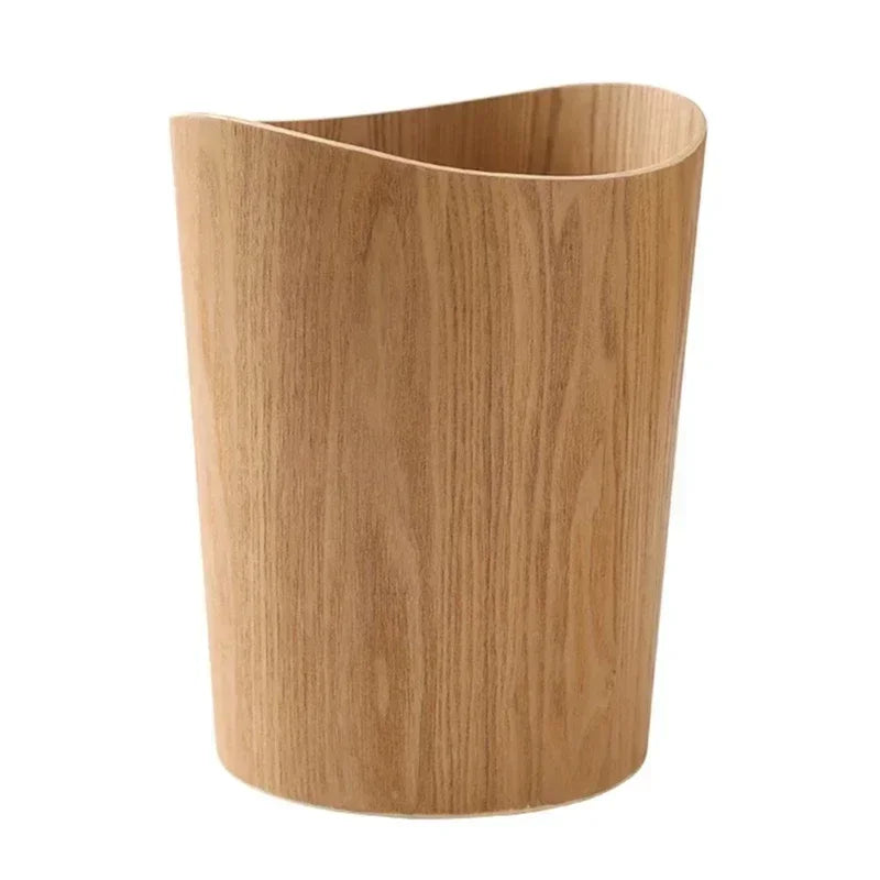 Wooden Trash Bin