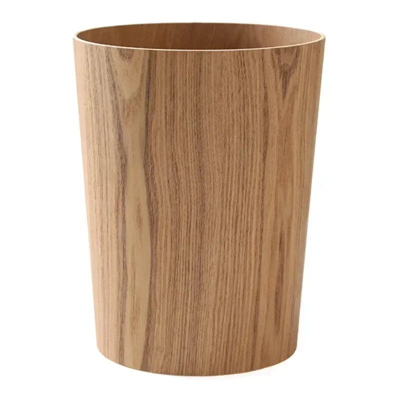Wooden Trash Bin